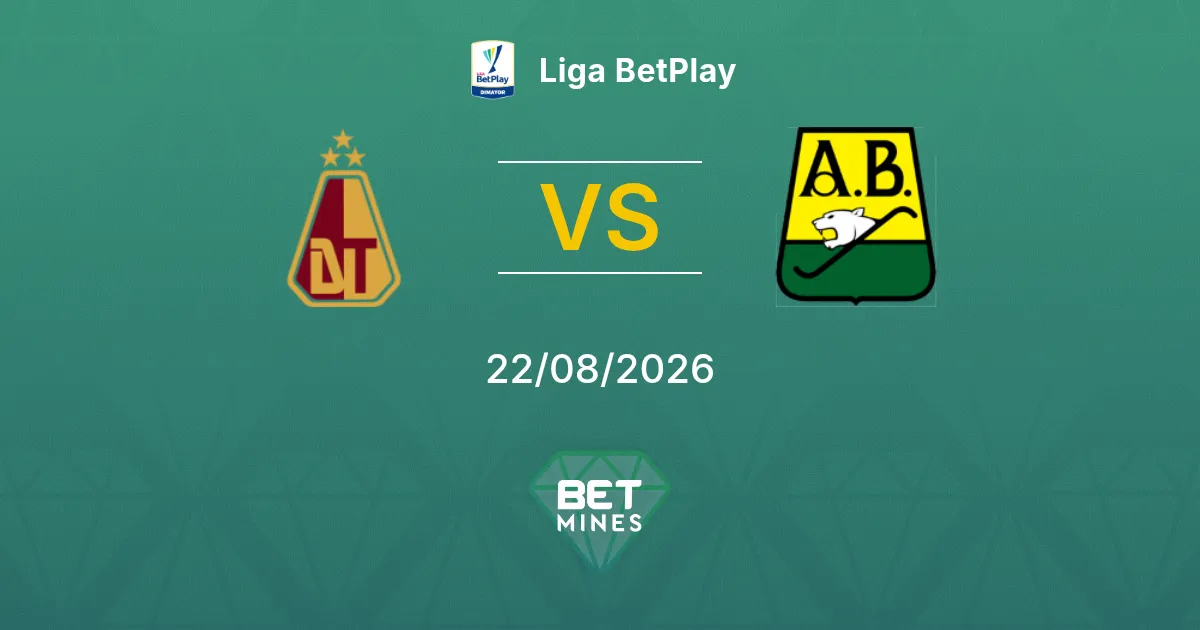 Pronóstico Deportes Tolima vs Atlético Bucaramanga: Previa y Análisis del Partido | Liga BetPlay 22-08-2026