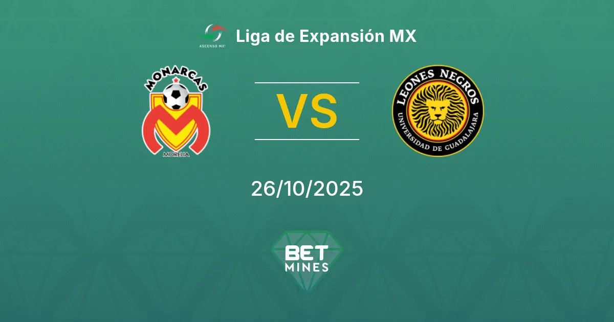 Morelia vs Universidad Guadalajara Pronostico: Anteprima e Analisi della Partita | Liga de Expansión MX 26-10-2025