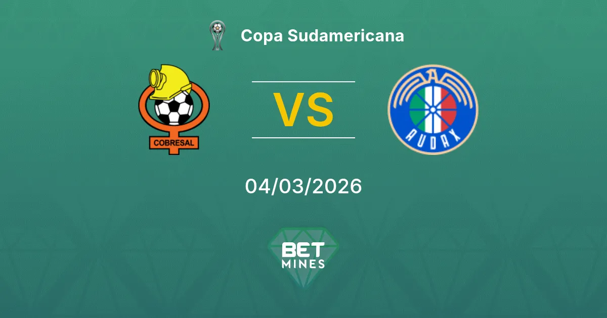 Cobresal vs Audax Italiano Prediction: Match Preview and Analysis | Copa Sudamericana 04-03-2026