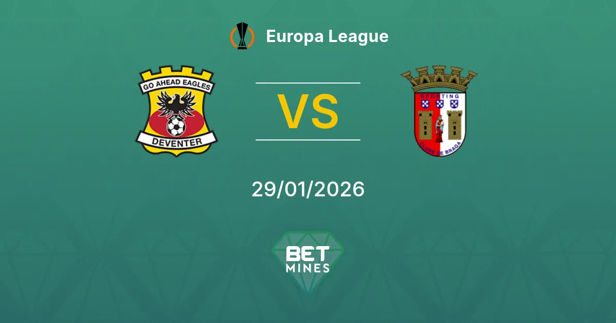 Go Ahead Eagles vs Sporting Braga Prediction: Match Preview and Analysis | Europa League 29-01-2026