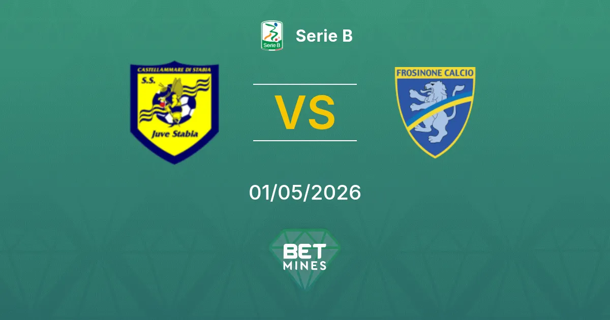 Juve Stabia vs Frosinone Pronóstico: Previa y Análisis del Partido | Serie B 01-05-2026