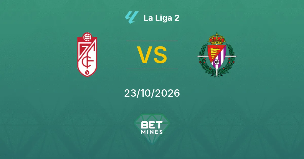 Granada vs Real Valladolid Pronóstico: previa y análisis del partido | La Liga 2 23-10-2026