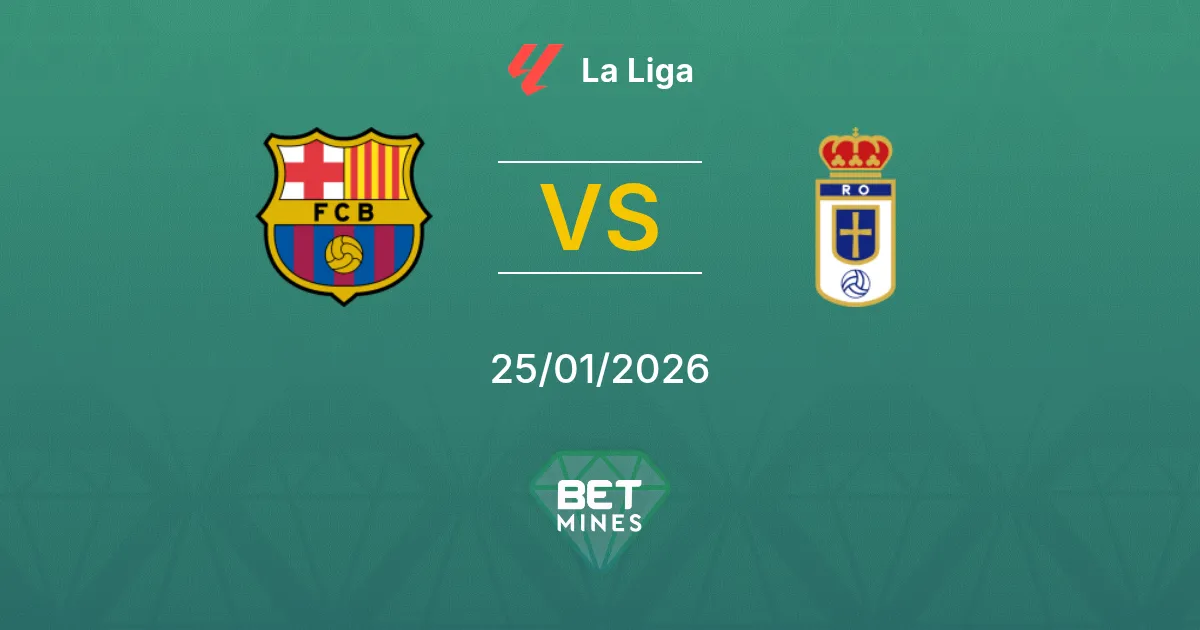 FC Barcelona vs Real Oviedo Prediction: Match Preview and Analysis | La Liga 25-01-2026