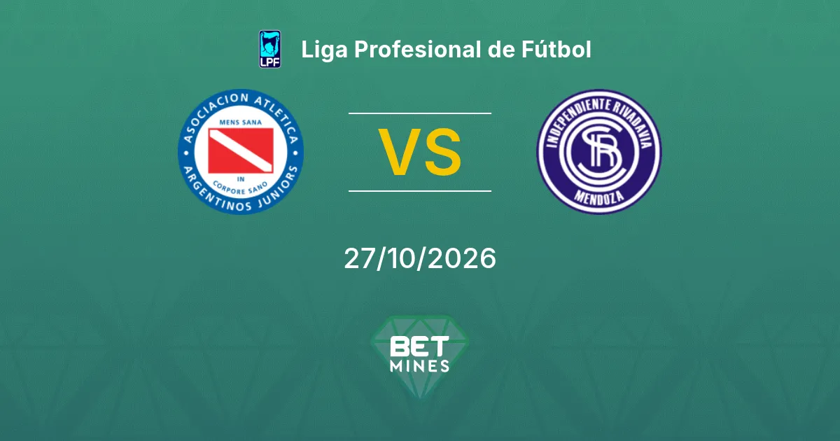 Argentinos Juniors x Independiente Rivadavia Palpite: prévia e análise da partida | Liga Profesional de Fútbol 27-10-2026