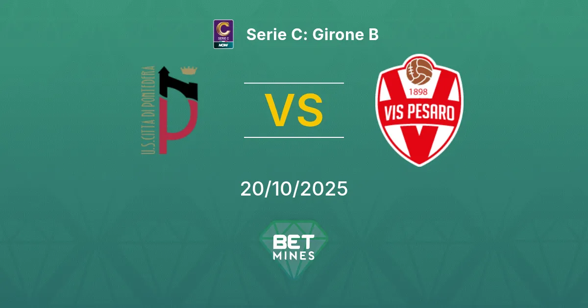 Pontedera vs Vis Pesaro Pronostico: Anteprima e Analisi della Partita | Serie C: Girone B 20-10-2025