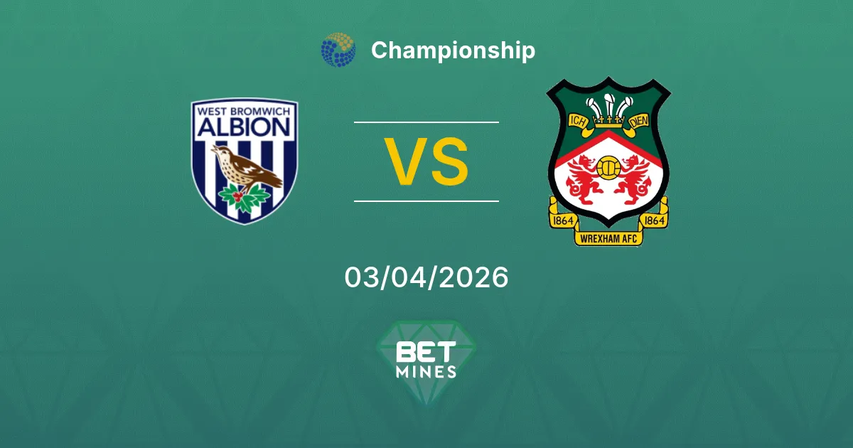 West Bromwich Albion vs Wrexham Prediction: Match Preview and Analysis | Championship 03-04-2026