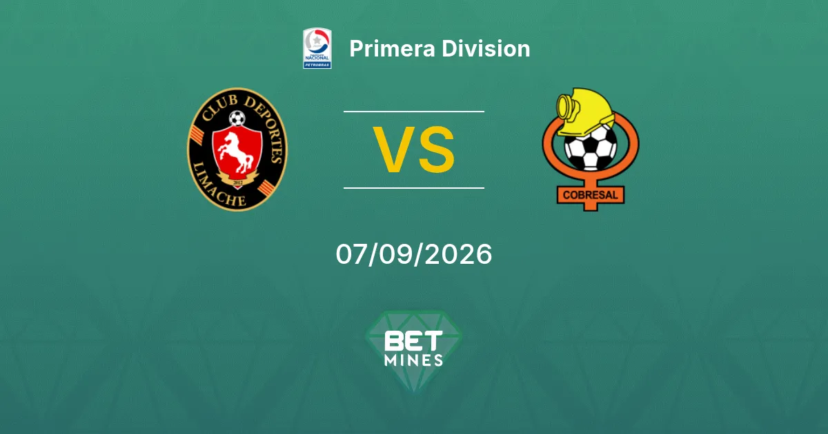 Pronostic Deportes Limache vs Cobresal : Aperçu et analyse du match | Primera Division 07-09-2026
