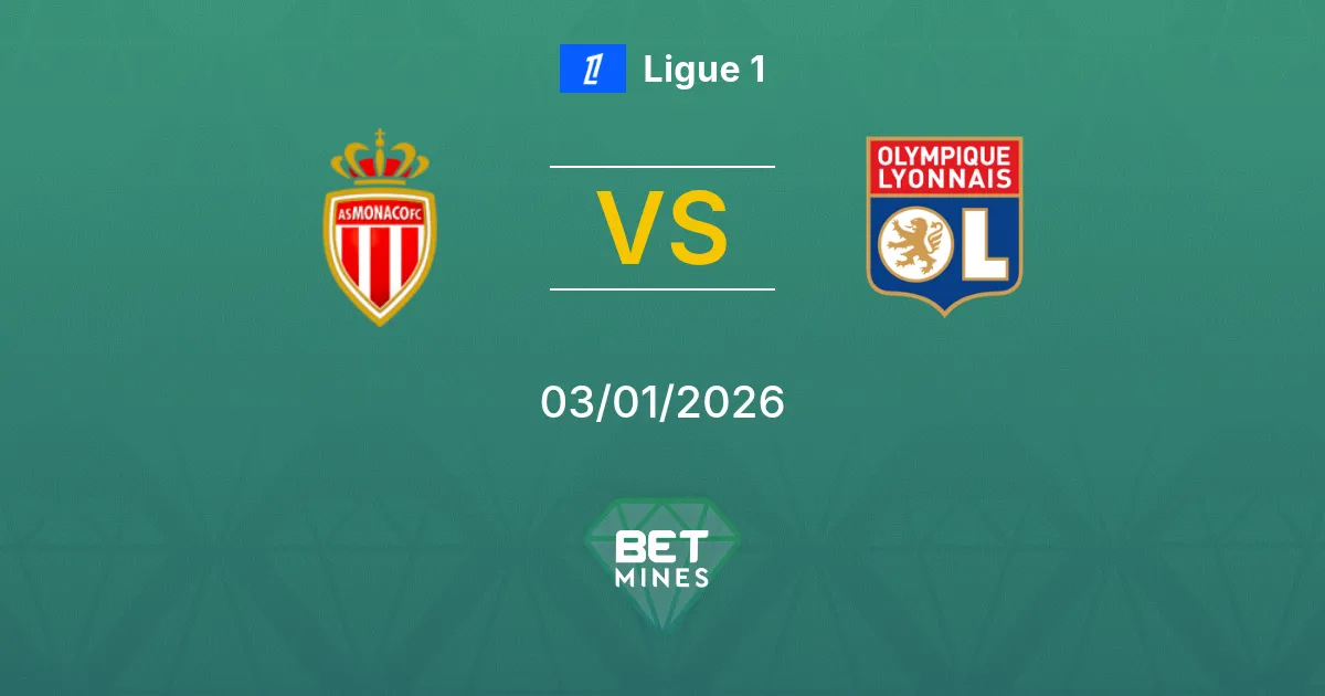Monaco vs Olympique Lione Pronostico: Anteprima e Analisi della Partita | Ligue 1 03-01-2026