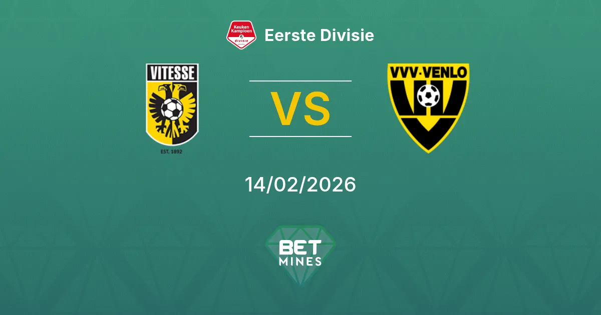 Vitesse vs VVV-Venlo Prediction: Match Preview and Analysis | Eerste Divisie 14-02-2026