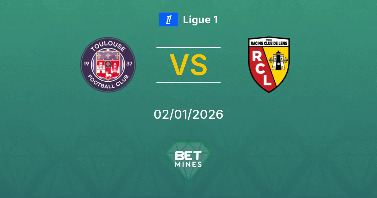 Toulouse x Lens Palpite: Prévia e Análise da Partida | Ligue 1 02-01-2026