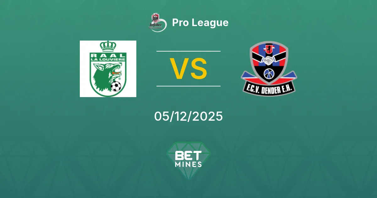 La Louvière vs Dender Prediction: Match Preview and Analysis | Pro League 05-12-2025