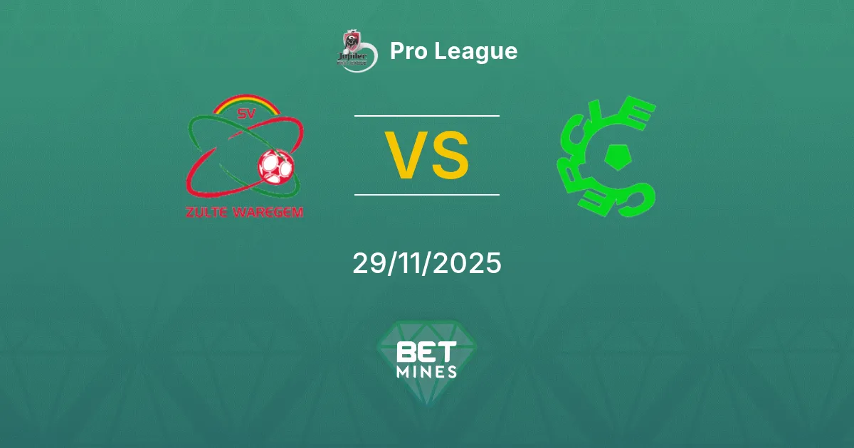 Zulte-Waregem vs Cercle Brugge Prediction: Match Preview and Analysis | Pro League 29-11-2025