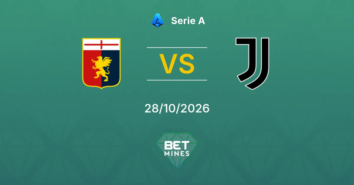 Genoa x Juventus Palpite: prévia e análise da partida | Serie A 28-10-2026