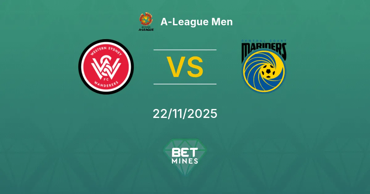Western Sydney Wanderers vs Central Coast Mariners Pronóstico: Previa y Análisis del Partido | A-League Men 22-11-2025