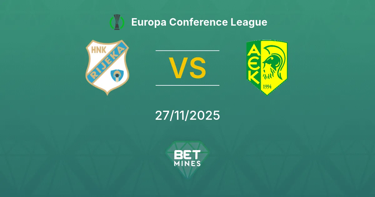 Rijeka vs AEK Larnaca Prediction: Match Preview and Analysis | Europa Conference League 27-11-2025