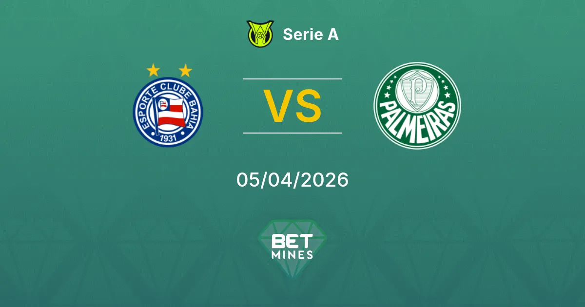 Bahia vs Palmeiras Pronóstico: Previa y Análisis del Partido | Serie A 05-04-2026