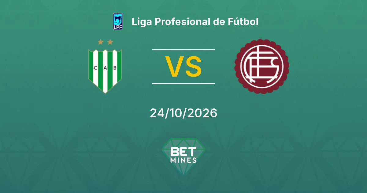 Banfield x Lanús Palpite: prévia e análise da partida | Liga Profesional de Fútbol 24-10-2026