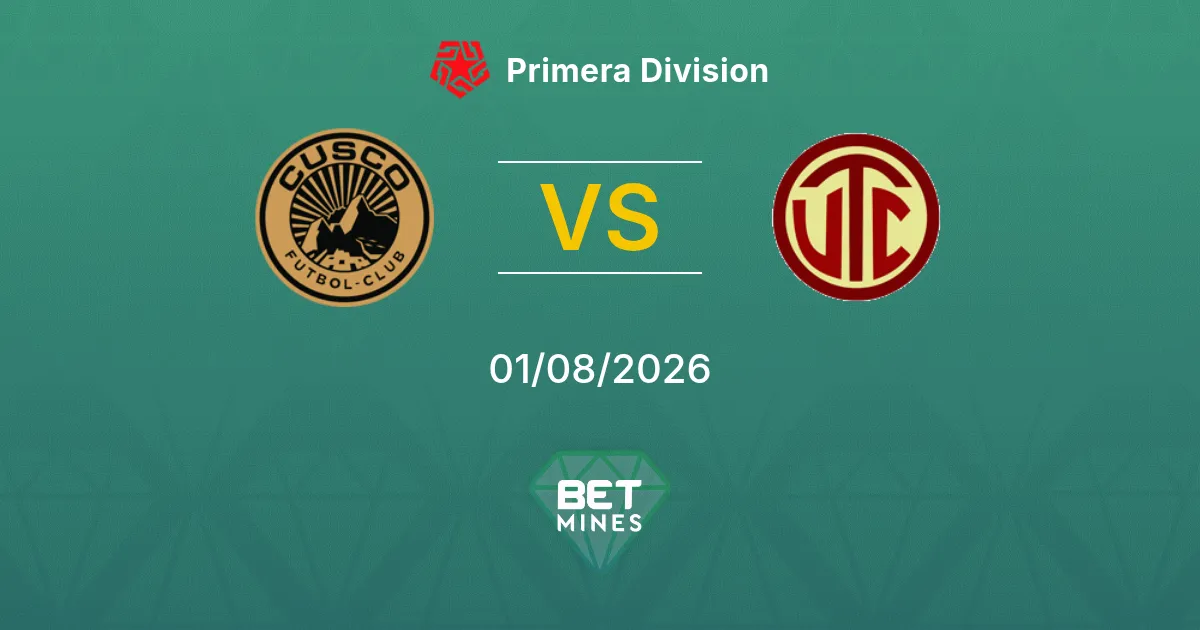Pronostic Cusco FC vs UTC Cajamarca : Aperçu et Analyse du Match | Primera Division 01-08-2026