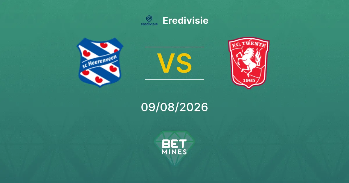 Palpite SC Heerenveen x FC Twente: Prévia e Análise da Partida | Eredivisie 09-08-2026