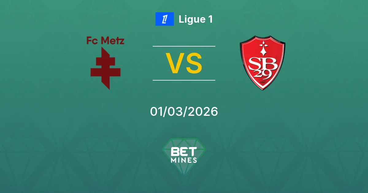 Metz vs Brest Pronostic : Aperçu et Analyse du Match | Ligue 1 01-03-2026
