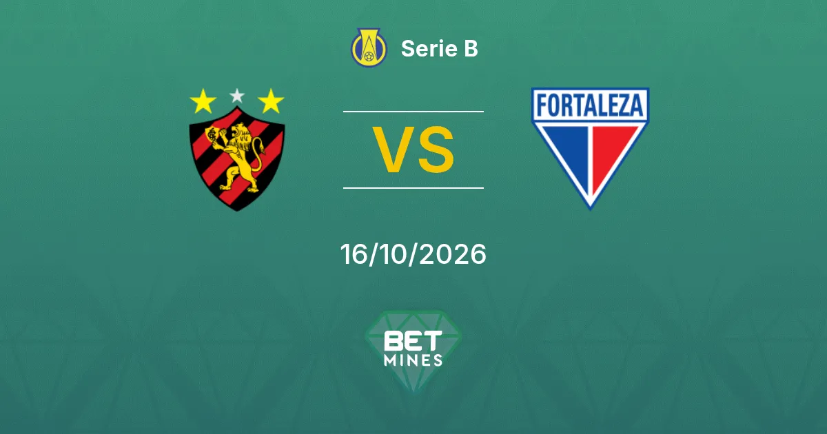 Sport Recife x Fortaleza Palpite: prévia e análise da partida | Série B 16-10-2026