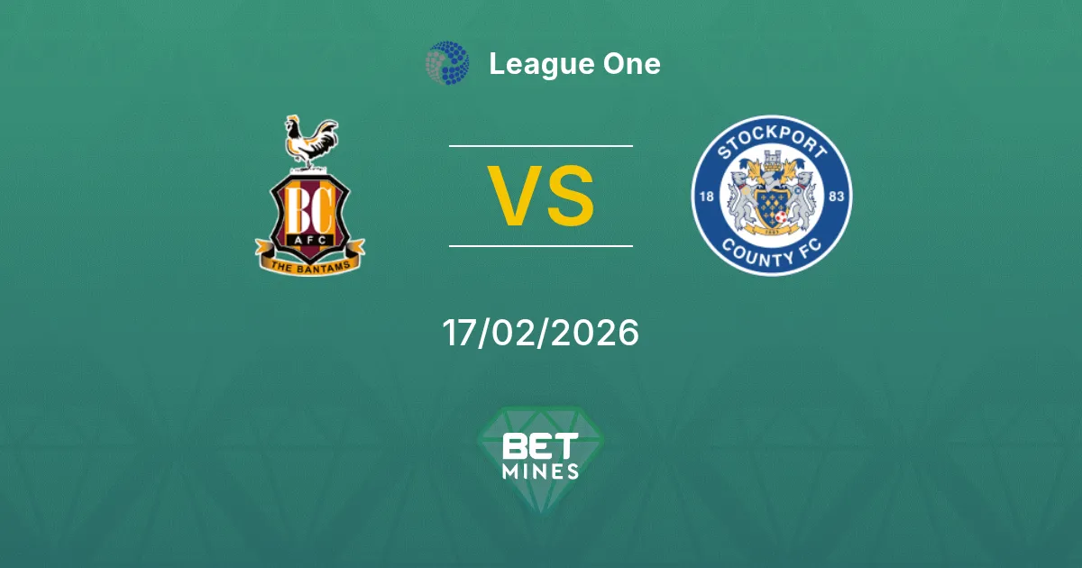 Bradford City vs Stockport County Prediction: Match Preview and Analysis | League One 17-02-2026