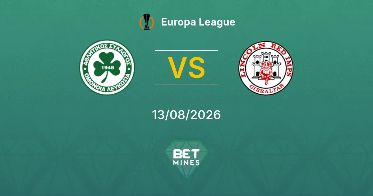 Pronóstico Omonia Nicosia vs Lincoln Red Imps: Previa y Análisis del Partido | Europa League 13-08-2026