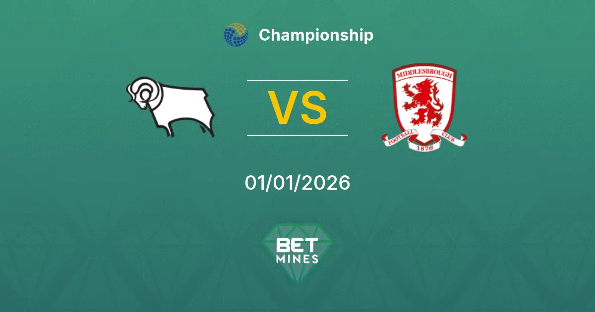 Derby County vs Middlesbrough Pronostico: Anteprima della Partita e Analisi | Championship 01-01-2026