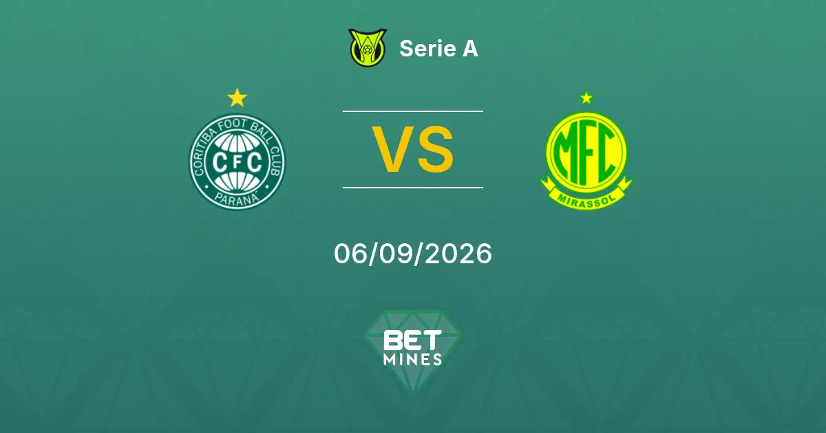 Coritiba vs Mirassol Prediction: Match Preview and Analysis | Serie A 06-09-2026