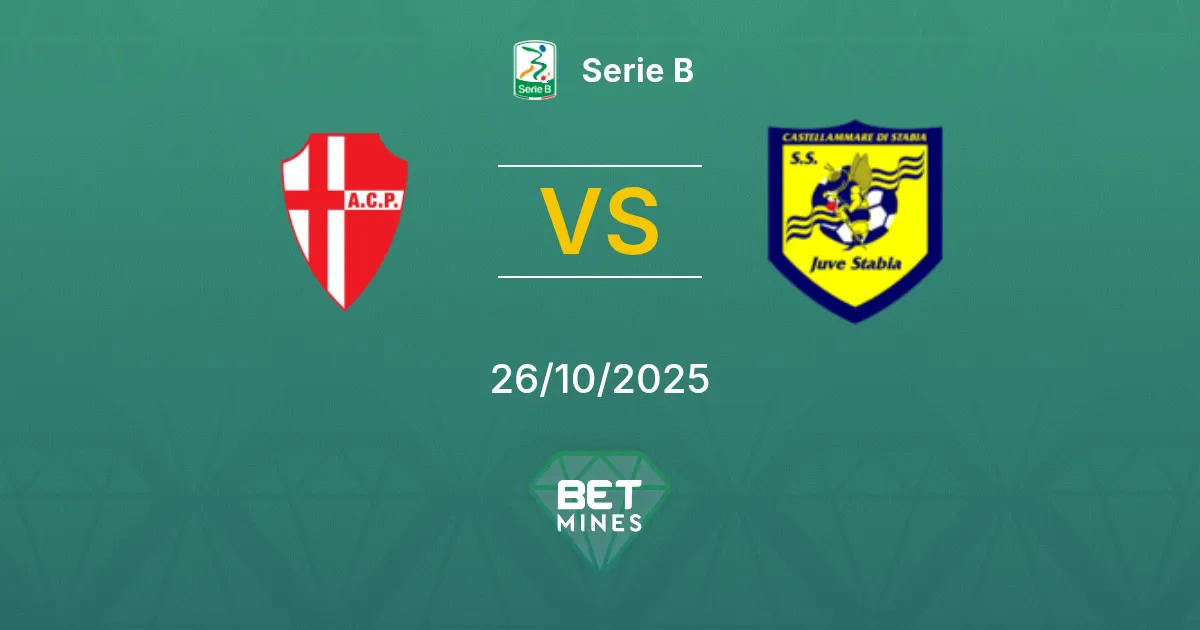 Calcio Padova vs Juve Stabia Prediction: Match Preview and Analysis | Serie B 26-10-2025