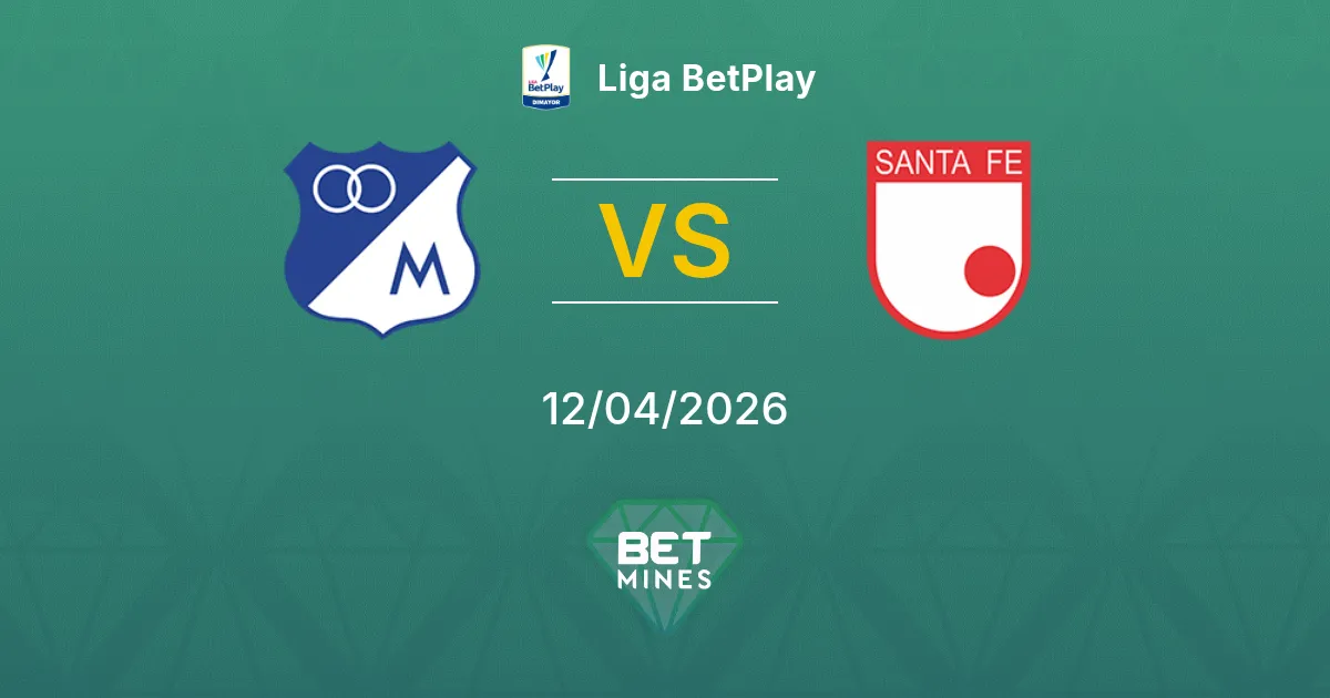 Millonarios vs Santa Fe Pronóstico: Previa y Análisis del Partido | Liga BetPlay 12-04-2026