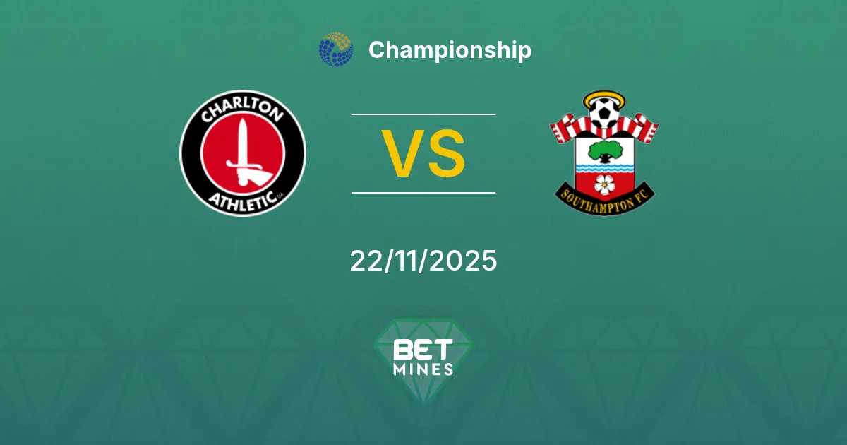 Charlton Athletic vs Southampton Pronóstico: Previa y Análisis del Partido | Championship 22-11-2025