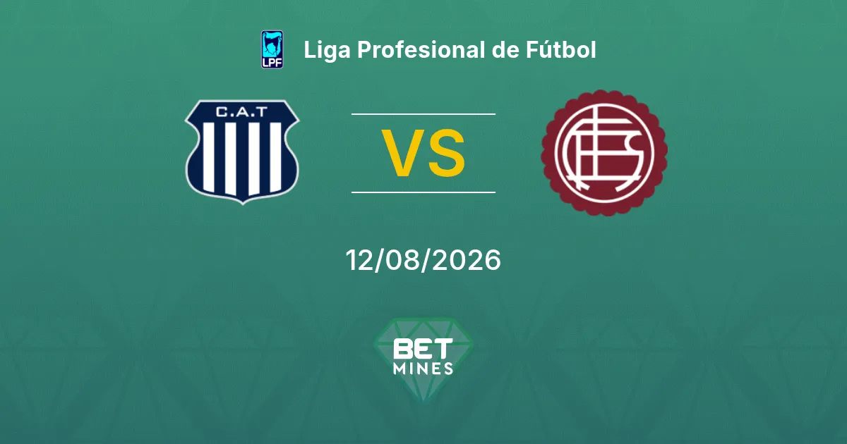 Talleres Córdoba vs Lanús Prediction: Match Preview and Analysis | Liga Profesional de Fútbol 12-08-2026
