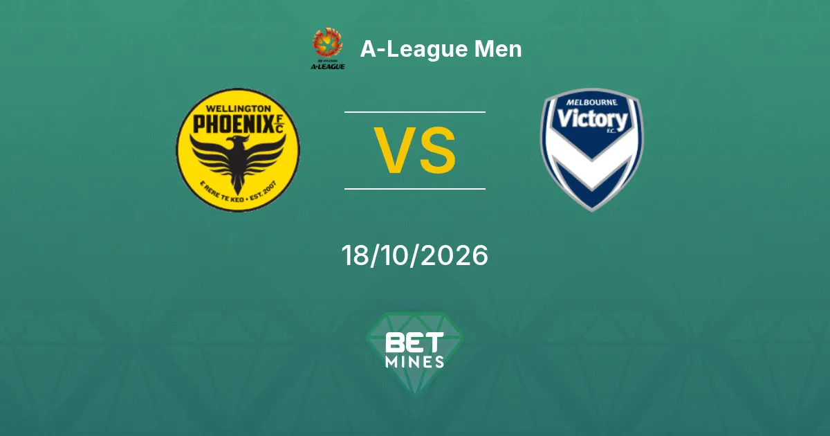 Wellington Phoenix vs Melbourne Victory Pronostic : présentation et analyse du match | A-League Men 18-10-2026