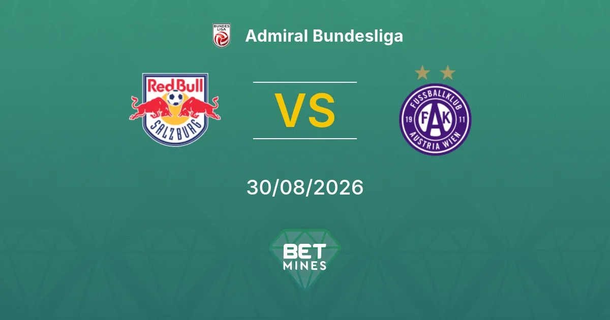 Pronostico Salisburgo vs Austria Vienna: Anteprima e Analisi della Partita | Admiral Bundesliga 30-08-2026