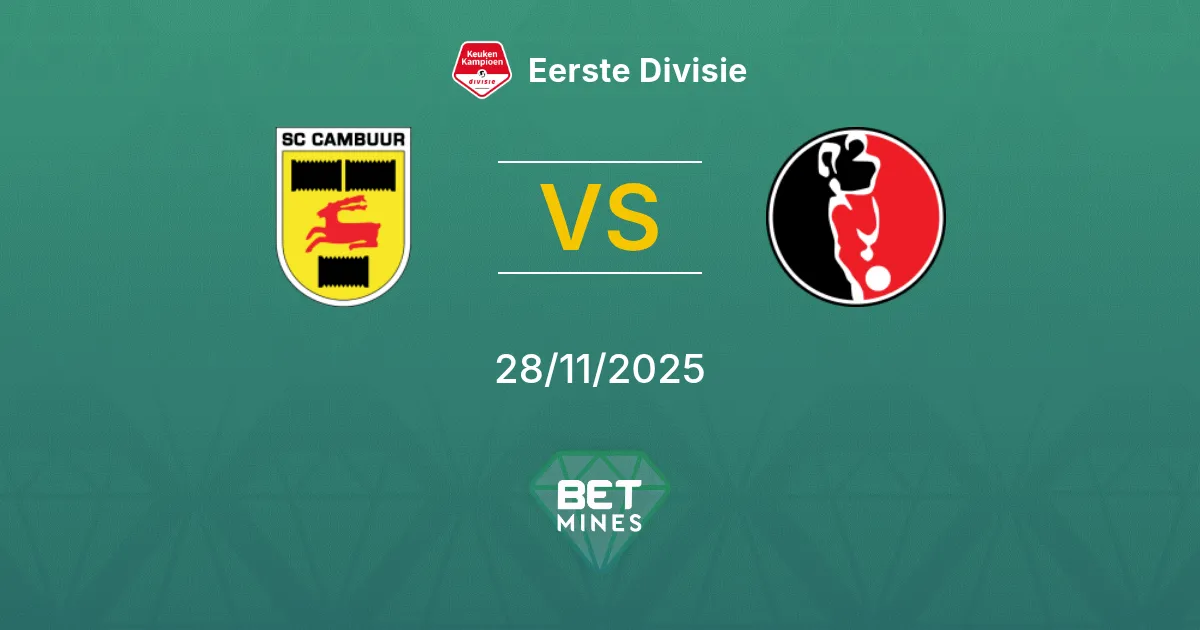 SC Cambuur vs Helmond Sport Prediction: Match Preview and Analysis | Eerste Divisie 28-11-2025
