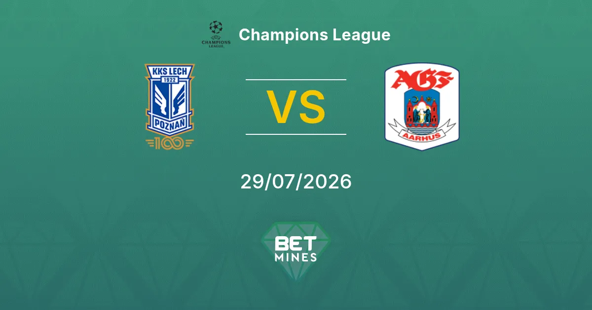 Lech Poznań vs AGF Prediction: Match Preview and Analysis | Champions League 29-07-2026
