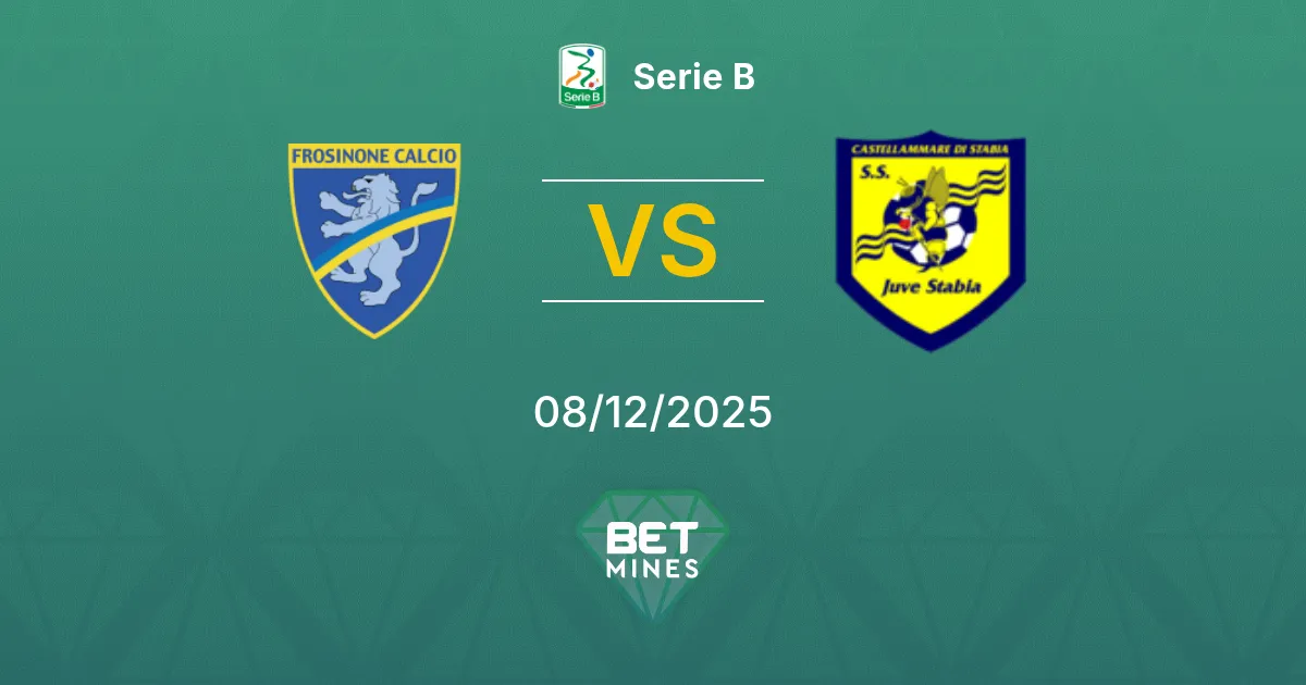 Frosinone vs Juve Stabia Pronostic : Aperçu et Analyse du Match | Serie B 08-12-2025
