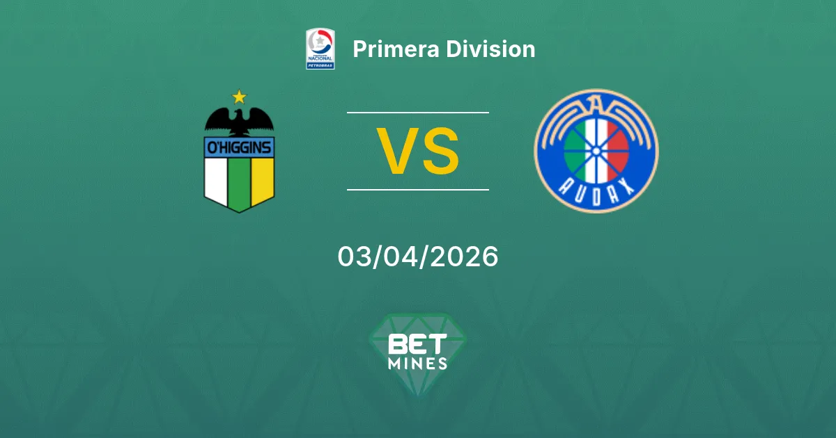 O'Higgins vs Audax Italiano Pronóstico: Previa y Análisis del Partido | Primera División 03-04-2026