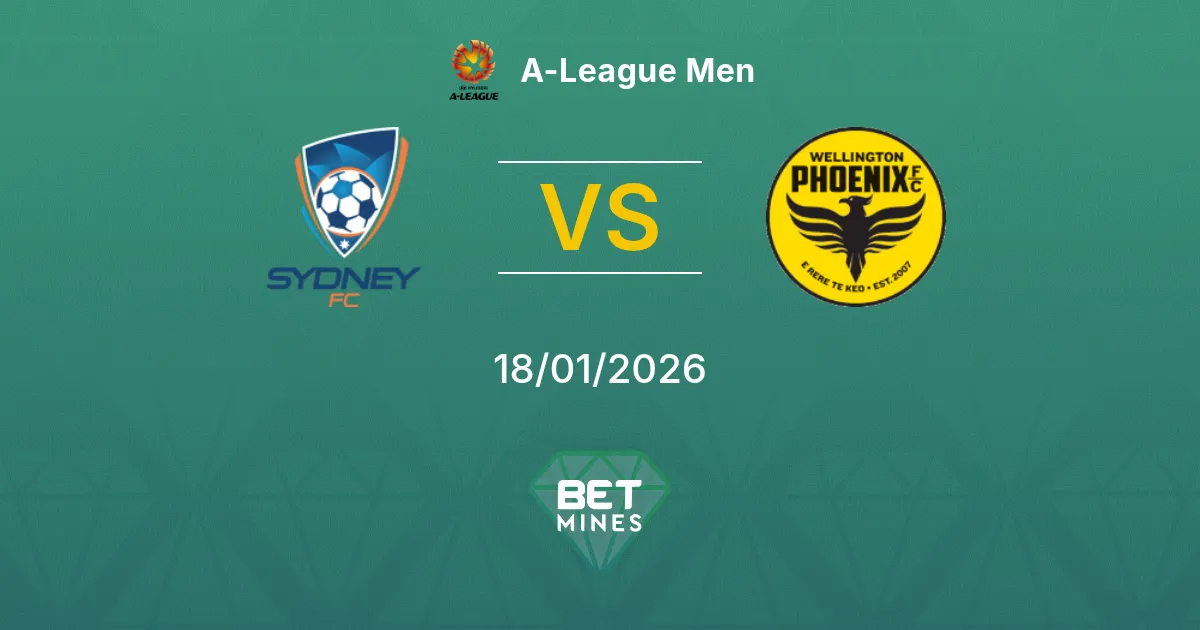 Sydney vs Wellington Phoenix Prediction: Match Preview and Analysis | A-League Men 18-01-2026