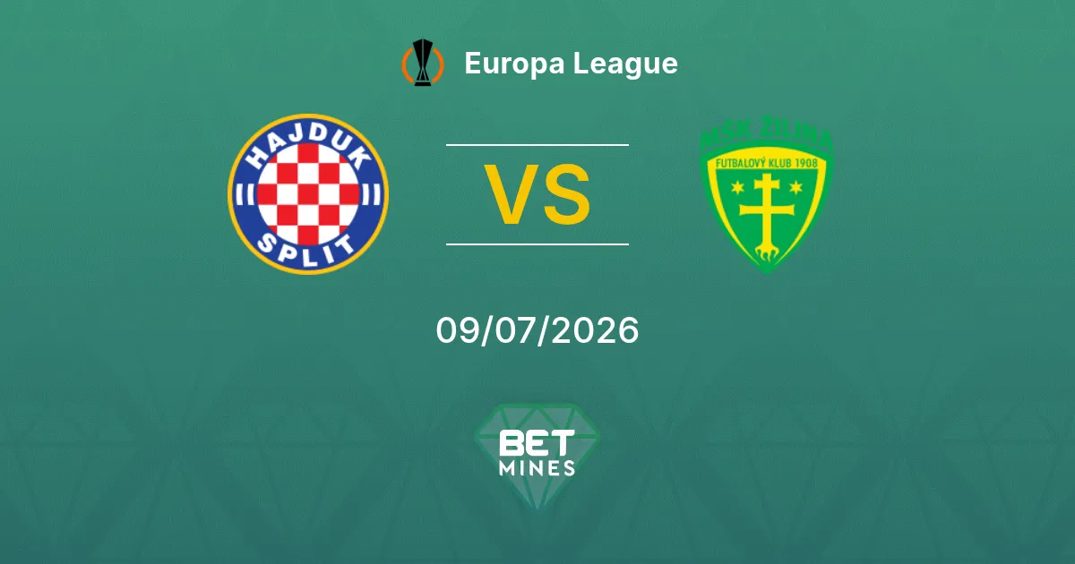 Hajduk Spalato vs Žilina Pronostico: Anteprima e Analisi della Partita | Europa League 09-07-2026