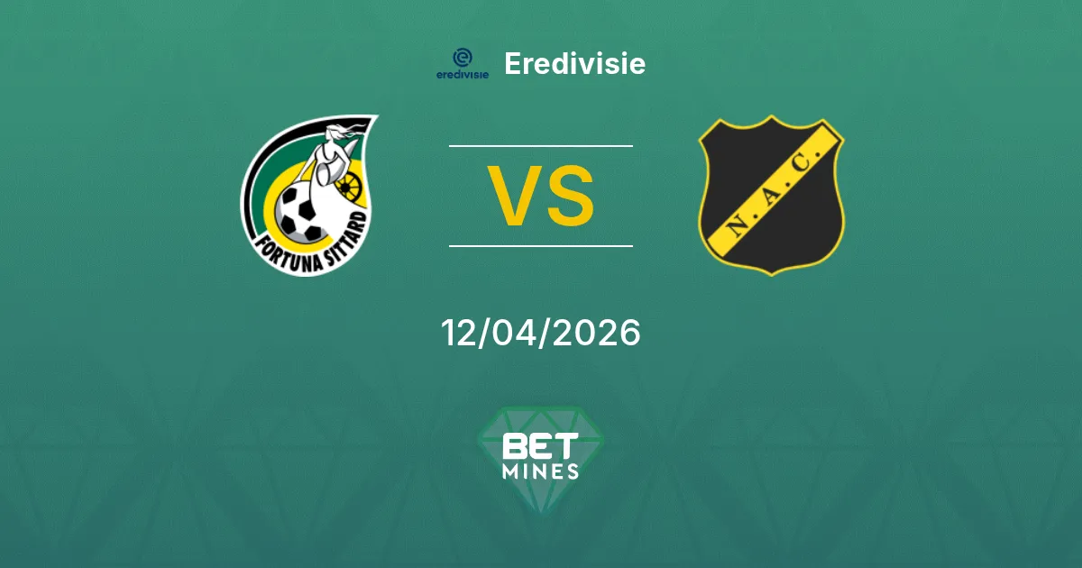 Fortuna Sittard vs NAC Breda Pronóstico: Previa y Análisis del Partido | Eredivisie 12-04-2026