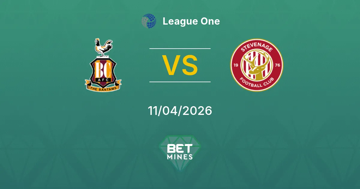 Bradford City vs Stevenage Pronóstico: Previa y Análisis del Partido | League One 11-04-2026