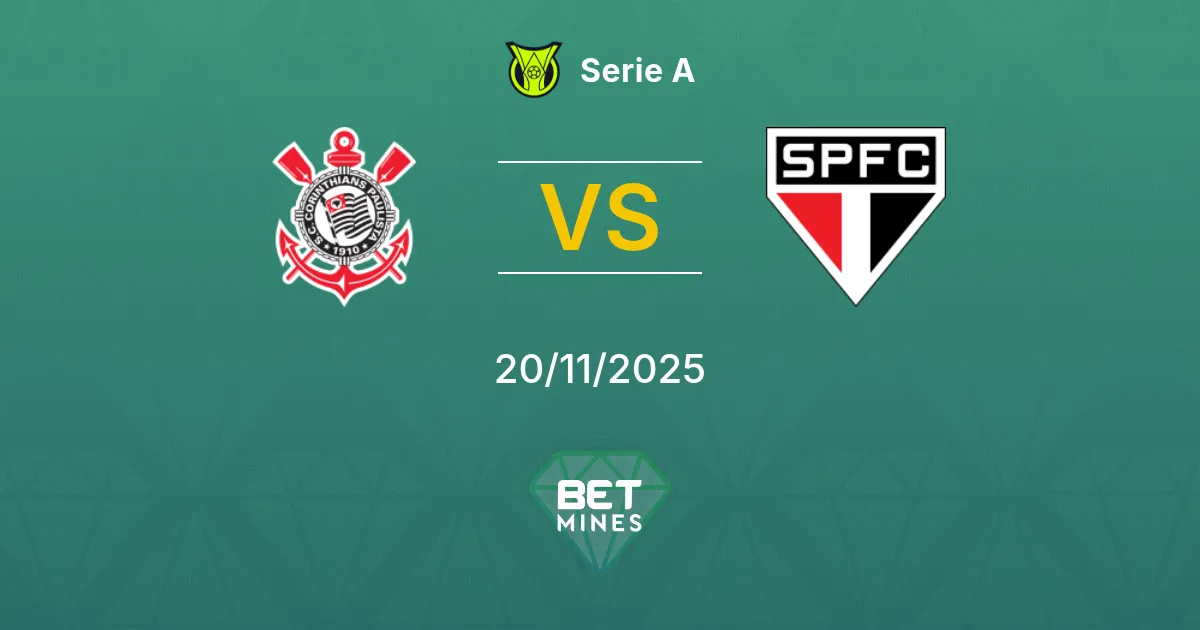 Corinthians vs São Paulo Prediction: Match Preview and Analysis | Serie A 20-11-2025