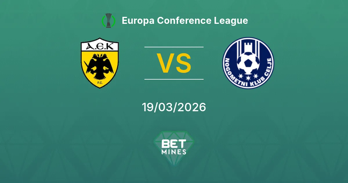 AEK Athens vs Celje Prediction: Match Preview and Analysis | Europa Conference League 19-03-2026
