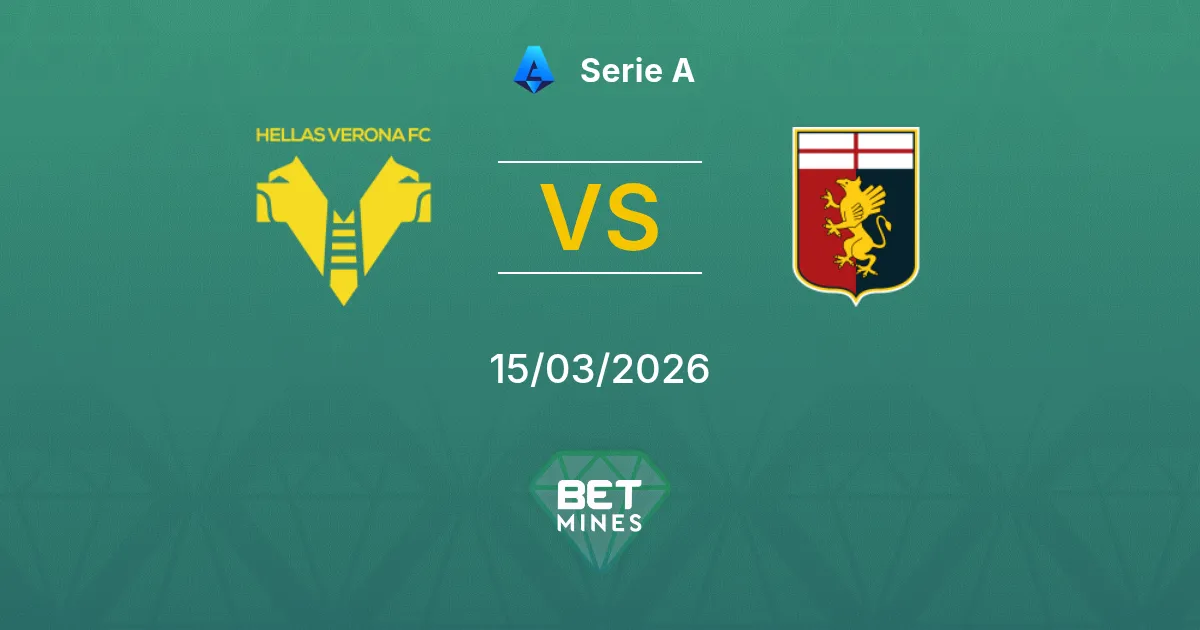 Hellas Verona vs Genoa Prediction: Match Preview and Analysis | Serie A 15-03-2026