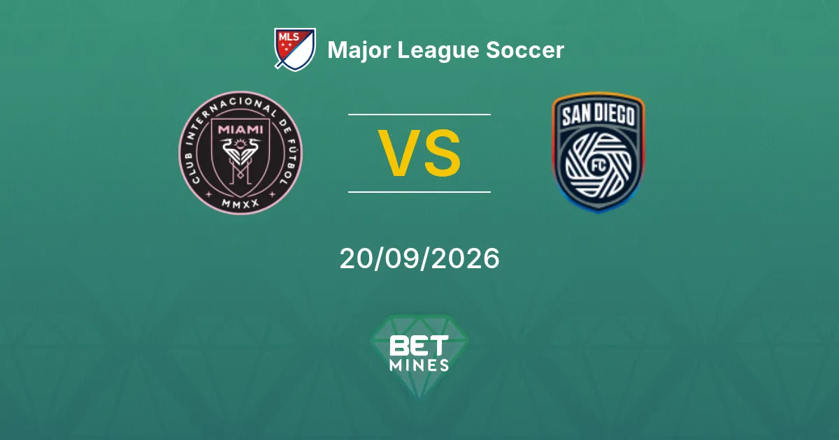 Inter Miami vs San Diego Prediction: Match Preview and Analysis | Major League Soccer 20-09-2026