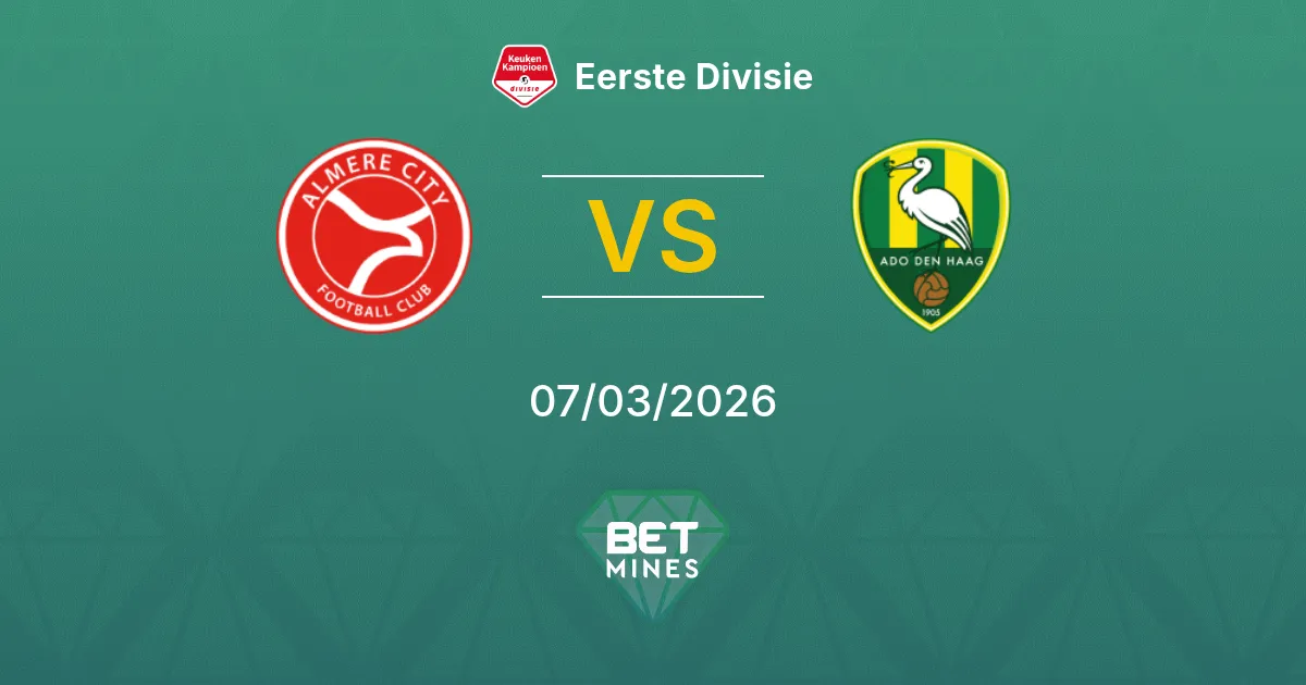 Almere City vs ADO Den Haag Prediction: Match Preview and Analysis | Eerste Divisie 07-03-2026