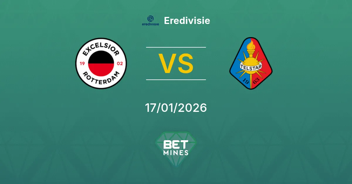 Excelsior vs Telstar Pronostico: Anteprima e Analisi della Partita | Eredivisie 17-01-2026