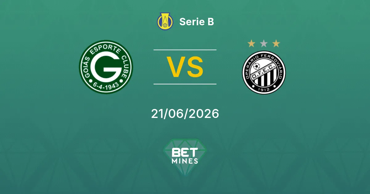 Goiás vs Operário PR Pronostic : Aperçu et Analyse du Match | Série B 21-06-2026